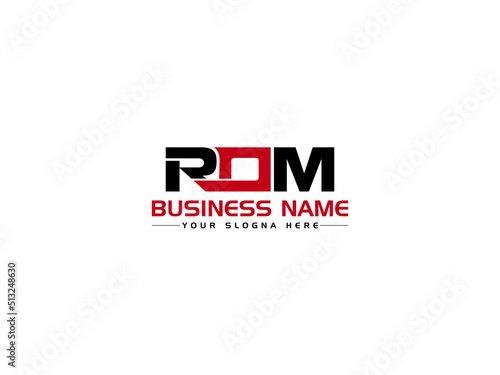 Modern ROM Logo Icon Vector, Colorful RO r o m Logo Letter Vector Art Image Design For Your Simple Brand