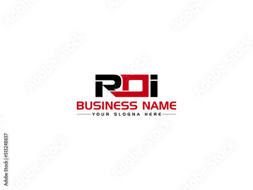Modern ROI Logo Icon Vector, Colorful RO r o i Logo Letter Vector Art Image Design For Your Simple Brand