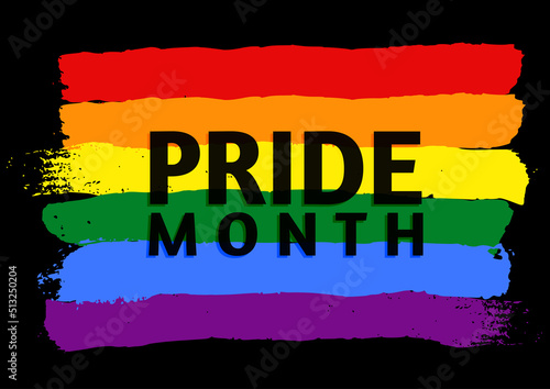 Grunge pride month flag background