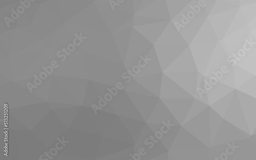 Light Silver, Gray vector triangle mosaic cover.