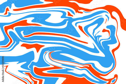 Blue orange liquify abstract background and wallpaper