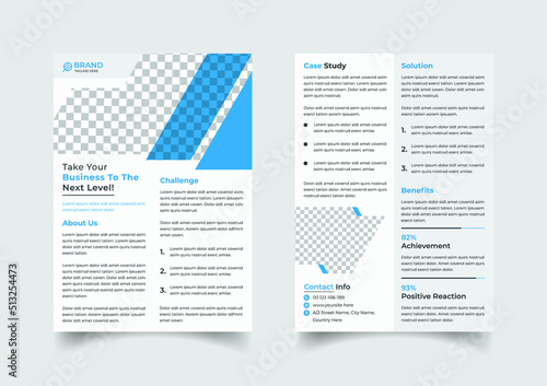 Case study flyer template design