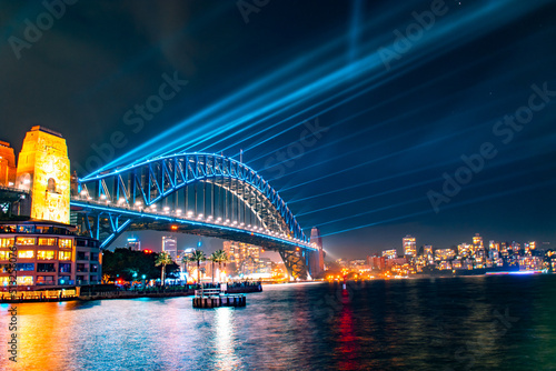 city harbour bridge at night © Zaya