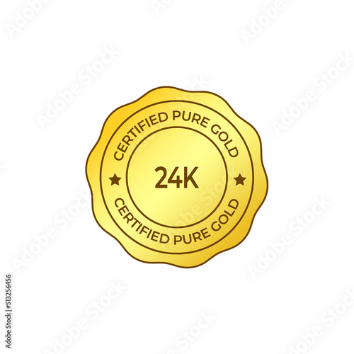 Certified Badge of Pure Gold, 100 Golden Label photo