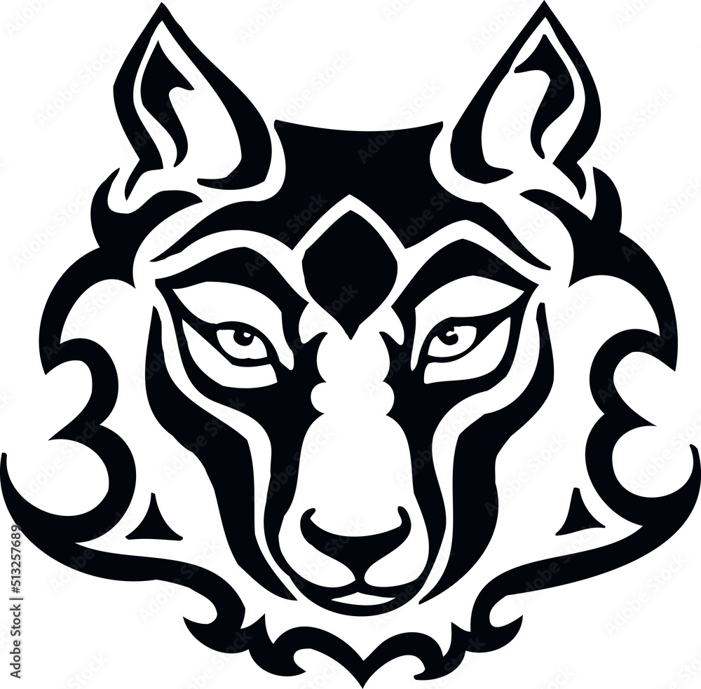 Wolf - Wild Animals - Logo Animal Vector, Animal Silhouette Stencil Wolf - Wild Animals - Logo Animal Vector, Animal Silhouette Stencil