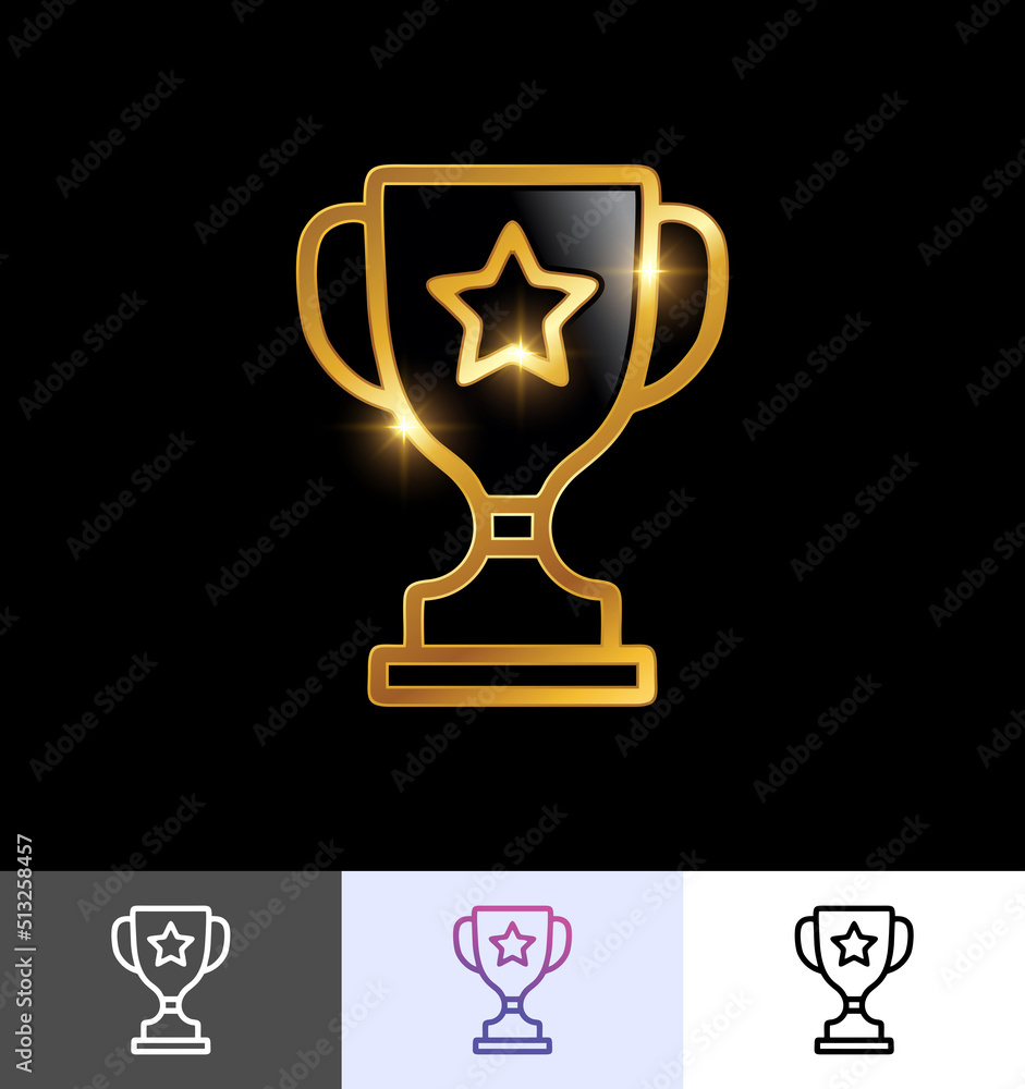 Golden Trophy Awards Icon Golden Trophy Awards Icon
