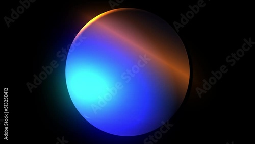 Blue color light Earth Spinning background