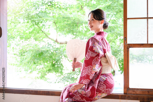 Beautiful Japanese woman  yukata