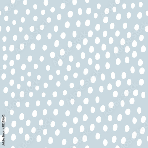 Vector seamless pattern with abstract dots in pastel colors. Print for children's wallpapers, gift paper, children's clothing, textiles. Drawn by hand.