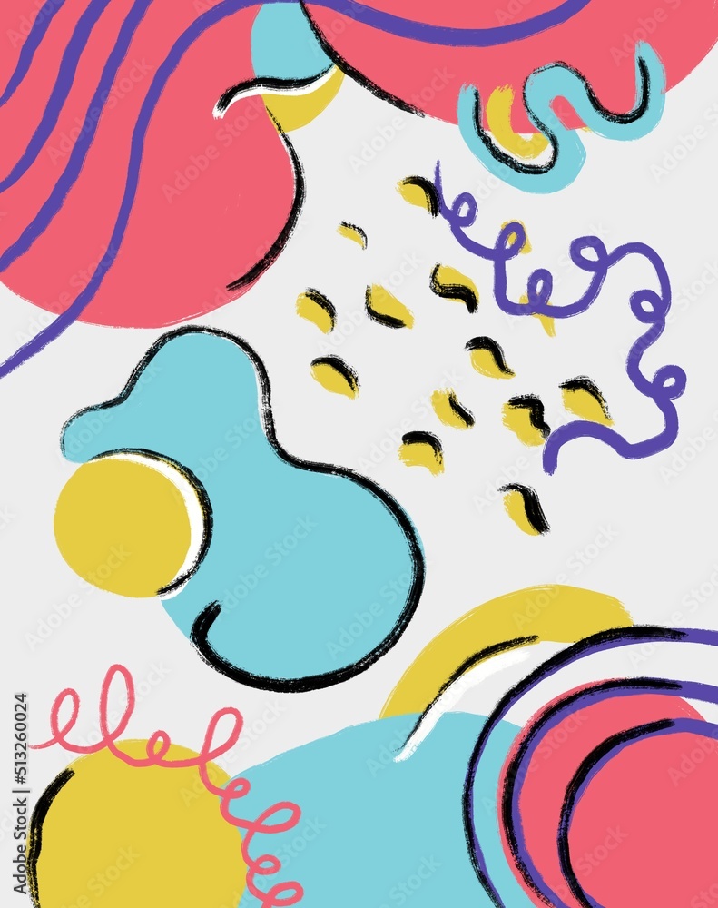 illustration background pattern bright colors - wallpaper 