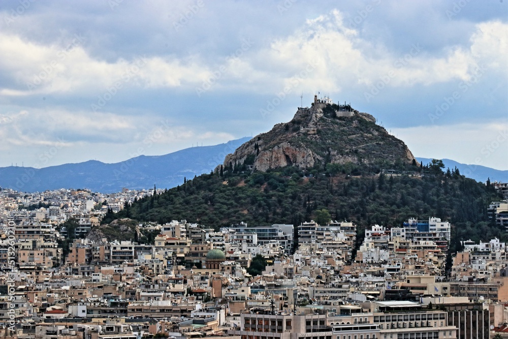 Skyline di Atene dall'Acropoli