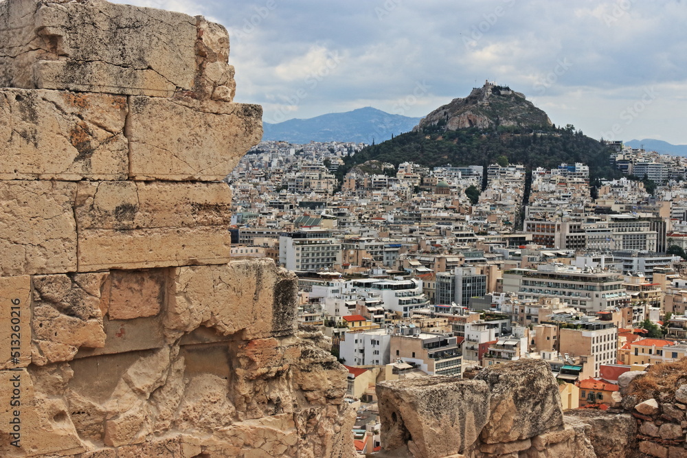 Skyline di Atene dall'Acropoli