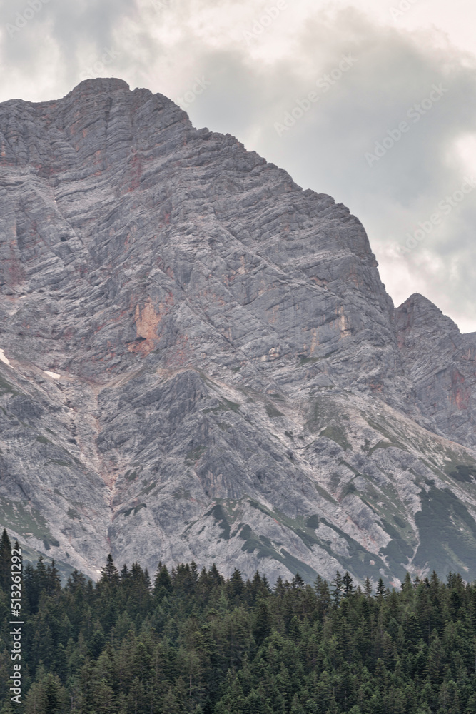 Fototapeta premium Landscape with clouds over mountain - Hochkönig Austria