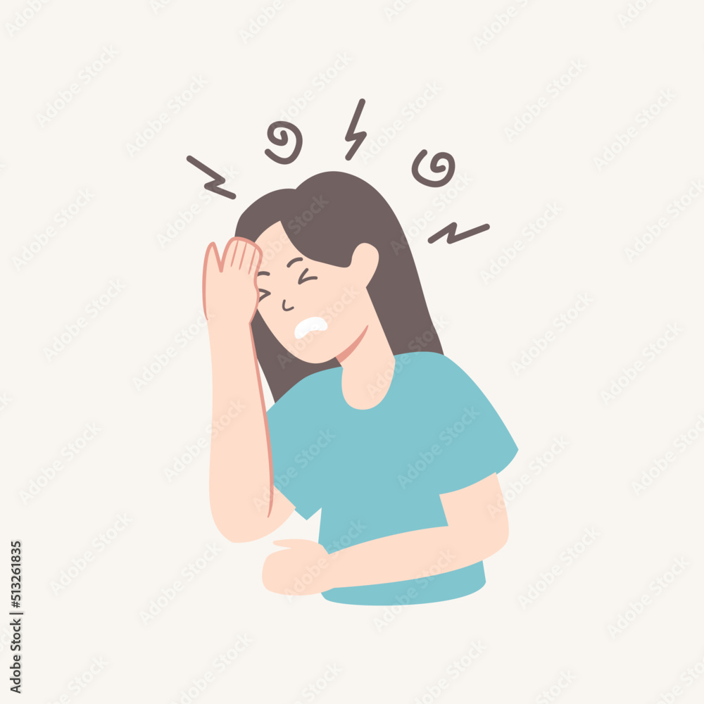 Stressed Woman illustration