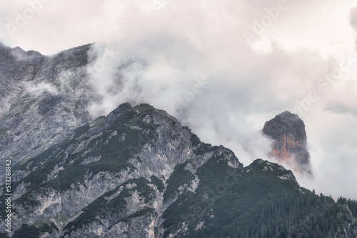 Landscape with clouds over mountain - Hochkönig Austria