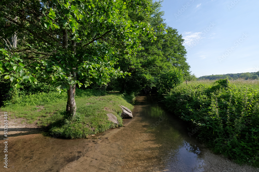 Fototapeta premium Renarde river in the Ile-De-France region