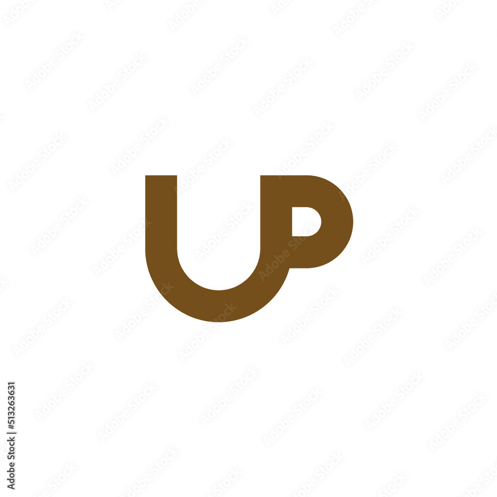 Obraz premium Up Coffee Gold Icon Logo Vector