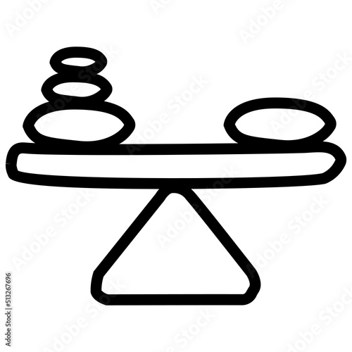 handdrawn balance icon