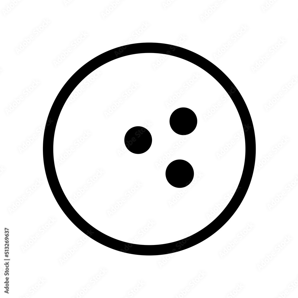 Vector Bowling ball icon isolated on white background. Bowling ball in line style. Design element for logo, poster, emblem. Sport icon. Vector illustration Vector Bowling ball icon isolated on white background. Bowling ball in line style. Design element for logo, poster, emblem. Sport icon. Vector illustration