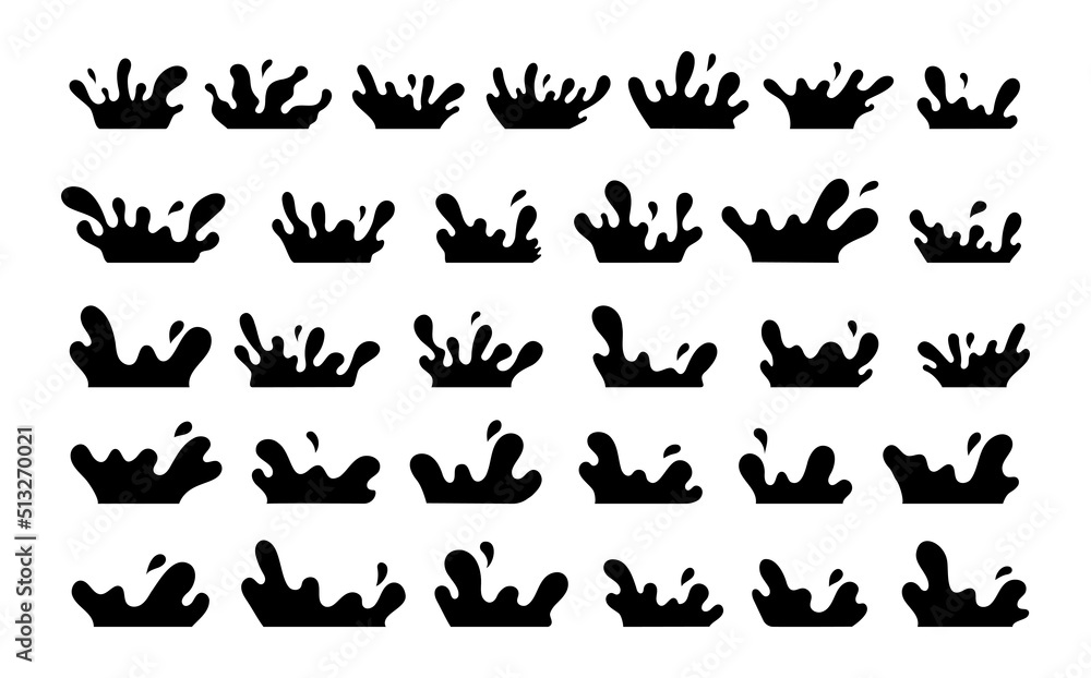 liquid splash water drop object collection vector fully editable eps 10 liquid splash water drop object collection vector fully editable eps 10