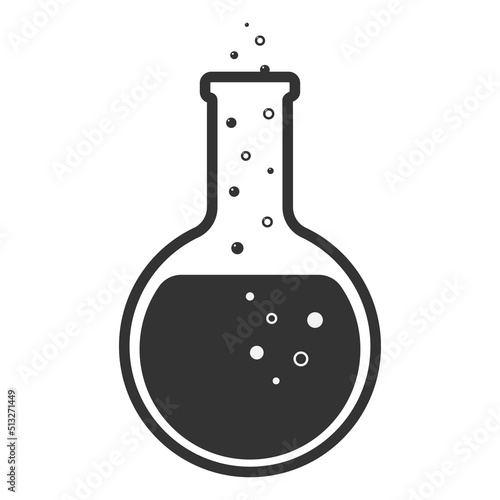 Lab flask icon. Vector illustration