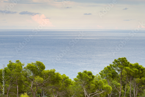 Paisaje marino en la costa de la Comunidad Valenciana. España. Europa