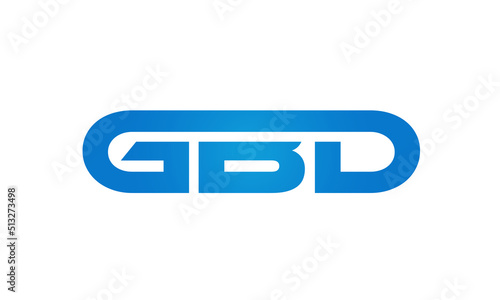  GBD letters Joined logo design connect letters with chin logo logotype icon concept