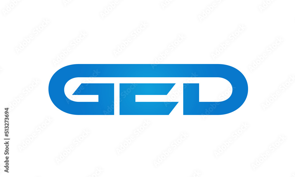GED letters Joined logo design connect letters with chin logo logotype icon concept
GED letters Joined logo design connect letters with chin logo logotype icon concept