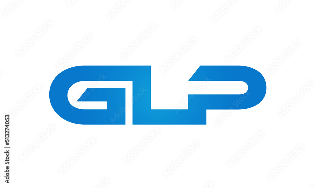 GLP letters Joined logo design connect letters with chin logo logotype icon concept GLP letters Joined logo design connect letters with chin logo logotype icon concept