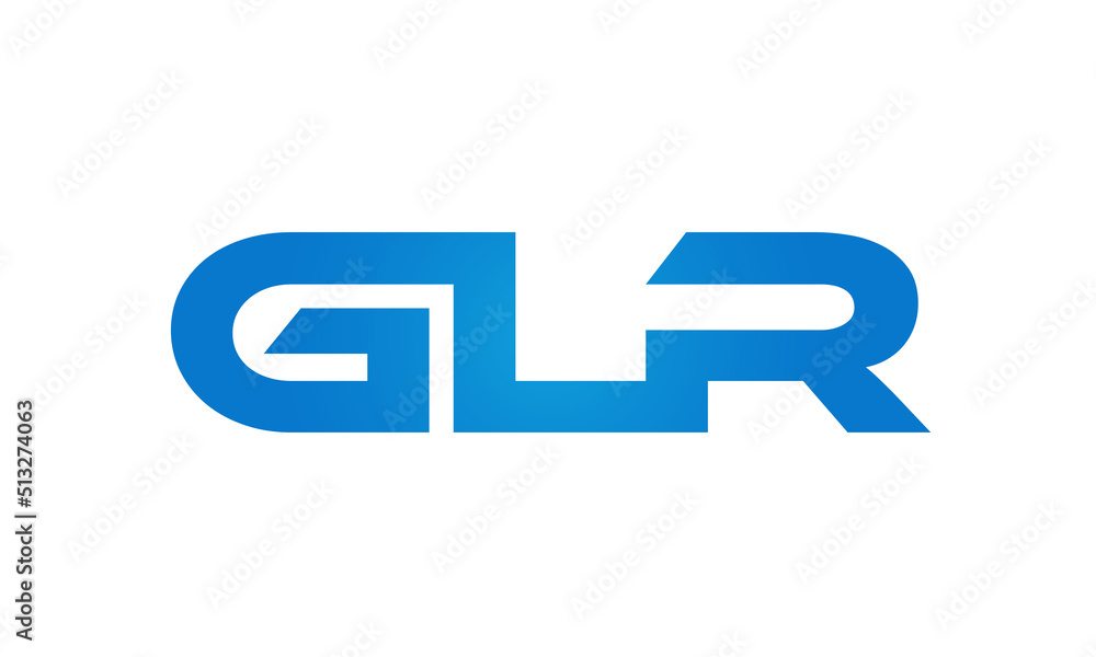 GLR letters Joined logo design connect letters with chin logo logotype icon concept GLR letters Joined logo design connect letters with chin logo logotype icon concept