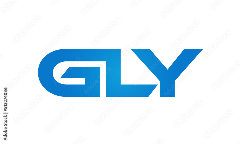 GLY letters Joined logo design connect letters with chin logo logotype icon concept GLY letters Joined logo design connect letters with chin logo logotype icon concept
