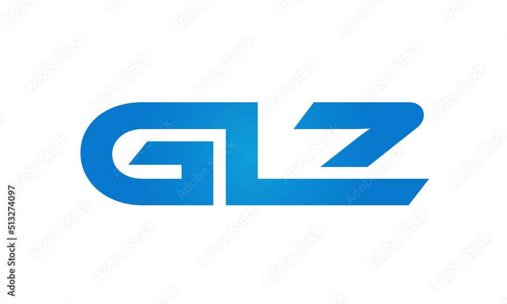 GLZ letters Joined logo design connect letters with chin logo logotype icon concept GLZ letters Joined logo design connect letters with chin logo logotype icon concept