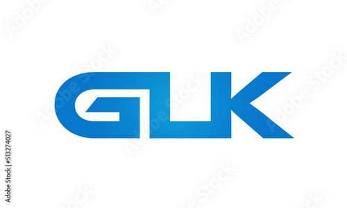 GLK letters Joined logo design connect letters with chin logo logotype icon concept