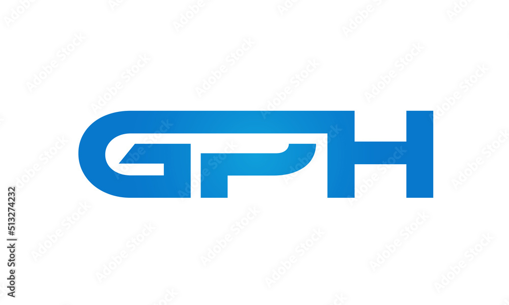 GPH letters Joined logo design connect letters with chin logo logotype icon concept GPH letters Joined logo design connect letters with chin logo logotype icon concept