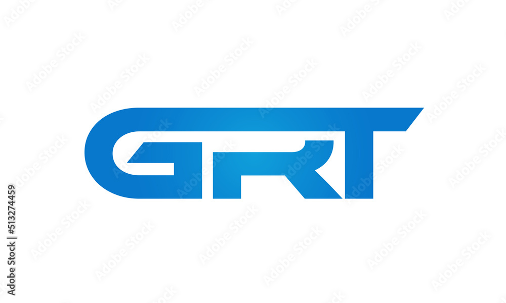 GRT letters Joined logo design connect letters with chin logo logotype icon concept GRT letters Joined logo design connect letters with chin logo logotype icon concept