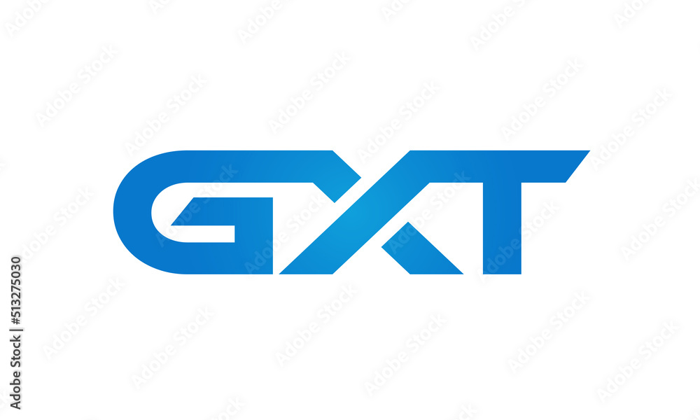 GXT letters Joined logo design connect letters with chin logo logotype icon concept GXT letters Joined logo design connect letters with chin logo logotype icon concept