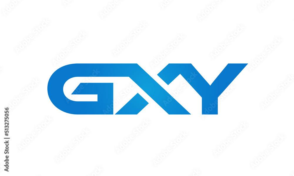 GXY letters Joined logo design connect letters with chin logo logotype icon concept GXY letters Joined logo design connect letters with chin logo logotype icon concept