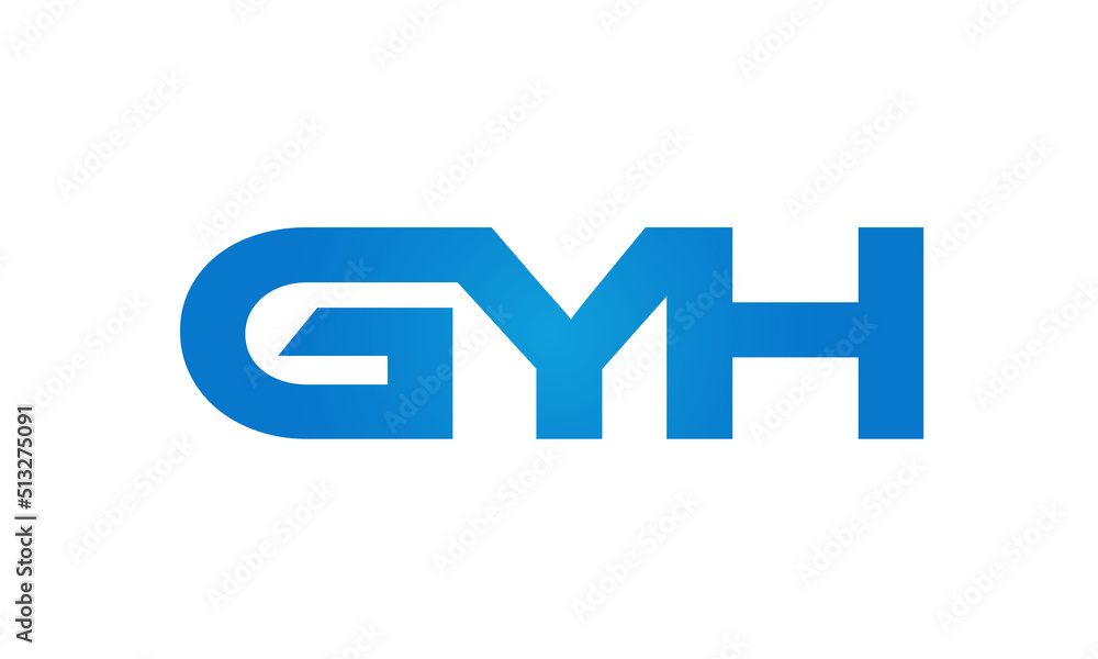 GYH letters Joined logo design connect letters with chin logo logotype icon concept GYH letters Joined logo design connect letters with chin logo logotype icon concept