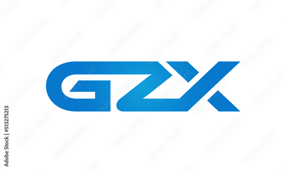 GZX letters Joined logo design connect letters with chin logo logotype icon concept GZX letters Joined logo design connect letters with chin logo logotype icon concept