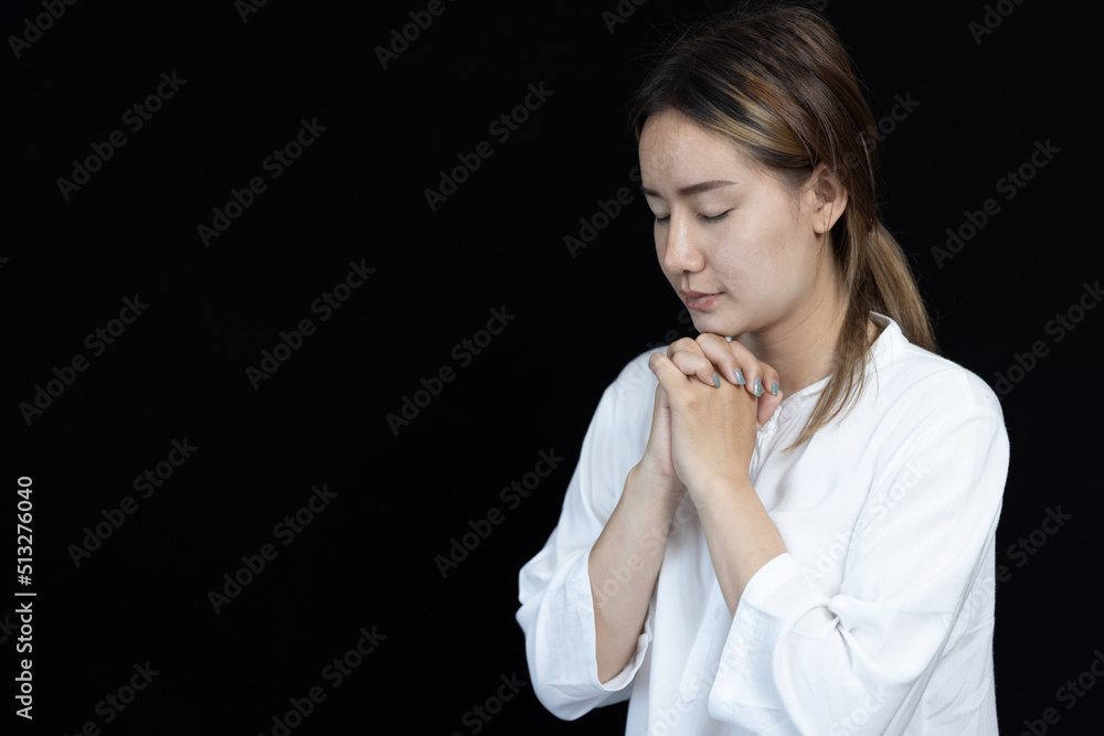 Woman Pray for god blessing to wishing have a better life. begging for forgiveness and believe in goodness. Christian life crisis prayer to god. Religious concepts. Woman Pray for god blessing to wishing have a better life. begging for forgiveness and believe in goodness. Christian life crisis prayer to god. Religious concepts.