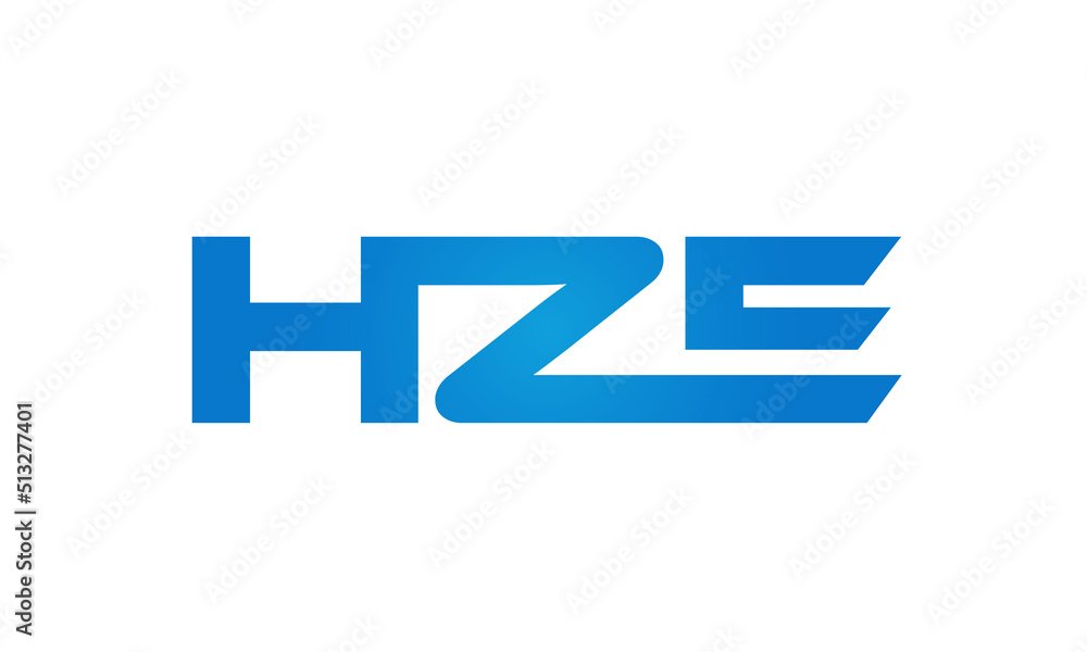 HZE letters Joined logo design connect letters with chin logo logotype icon concept HZE letters Joined logo design connect letters with chin logo logotype icon concept