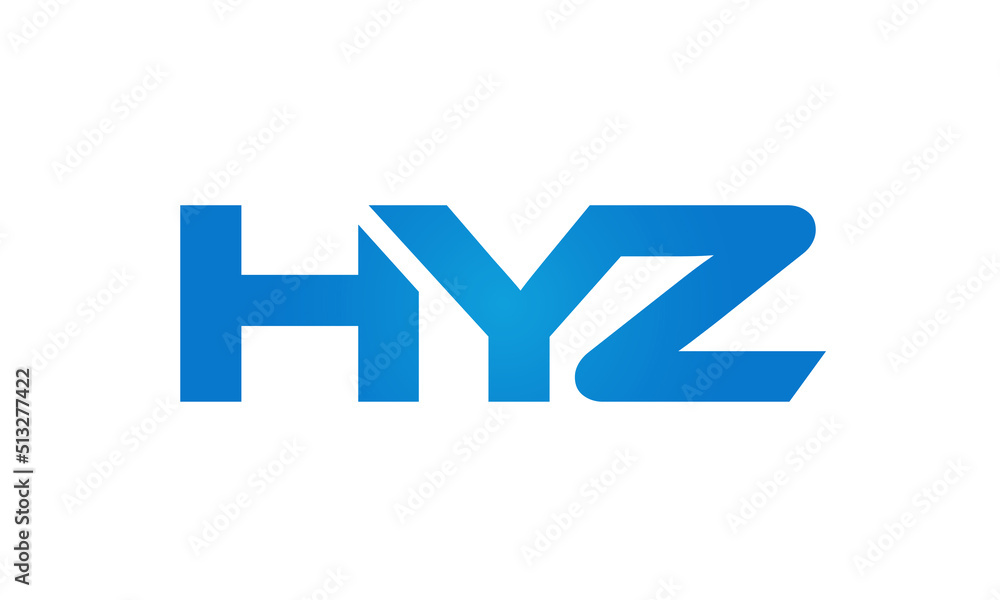 HYZ letters Joined logo design connect letters with chin logo logotype icon concept HYZ letters Joined logo design connect letters with chin logo logotype icon concept