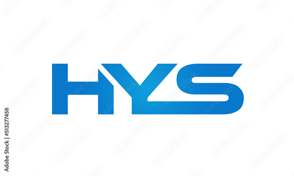 HYS letters Joined logo design connect letters with chin logo logotype icon concept HYS letters Joined logo design connect letters with chin logo logotype icon concept