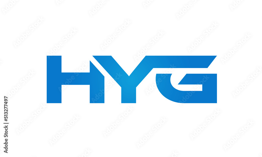 HYG letters Joined logo design connect letters with chin logo logotype icon concept HYG letters Joined logo design connect letters with chin logo logotype icon concept
