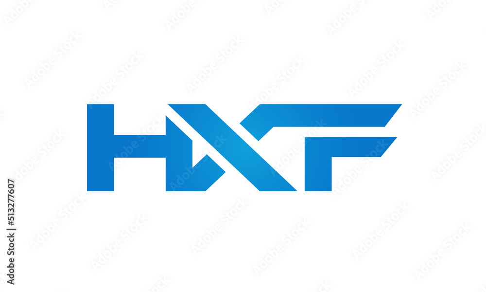 HXF letters Joined logo design connect letters with chin logo logotype icon concept HXF letters Joined logo design connect letters with chin logo logotype icon concept