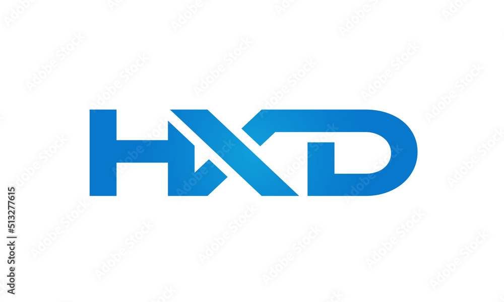 HXD letters Joined logo design connect letters with chin logo logotype icon concept HXD letters Joined logo design connect letters with chin logo logotype icon concept