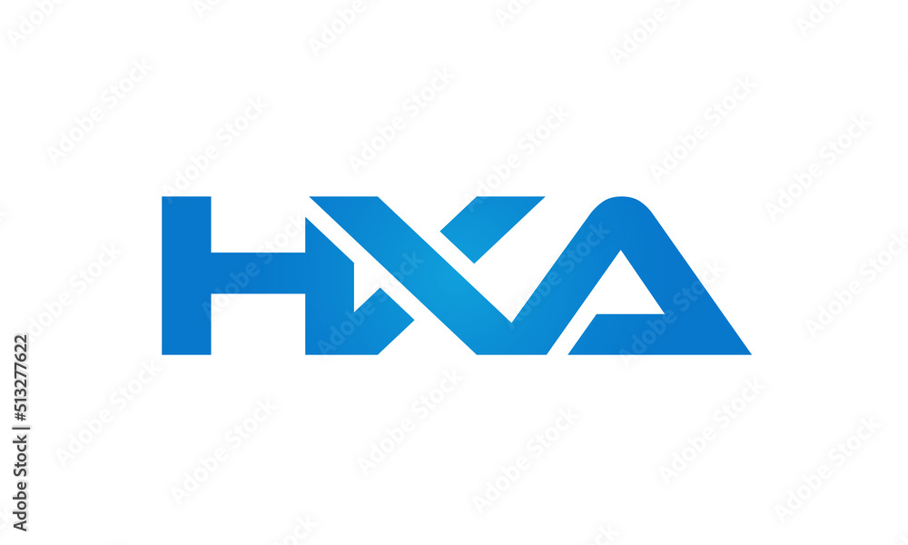 HXA letters Joined logo design connect letters with chin logo logotype icon concept HXA letters Joined logo design connect letters with chin logo logotype icon concept