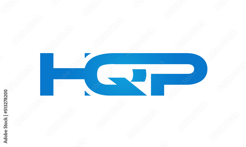 HQP letters Joined logo design connect letters with chin logo logotype icon concept HQP letters Joined logo design connect letters with chin logo logotype icon concept