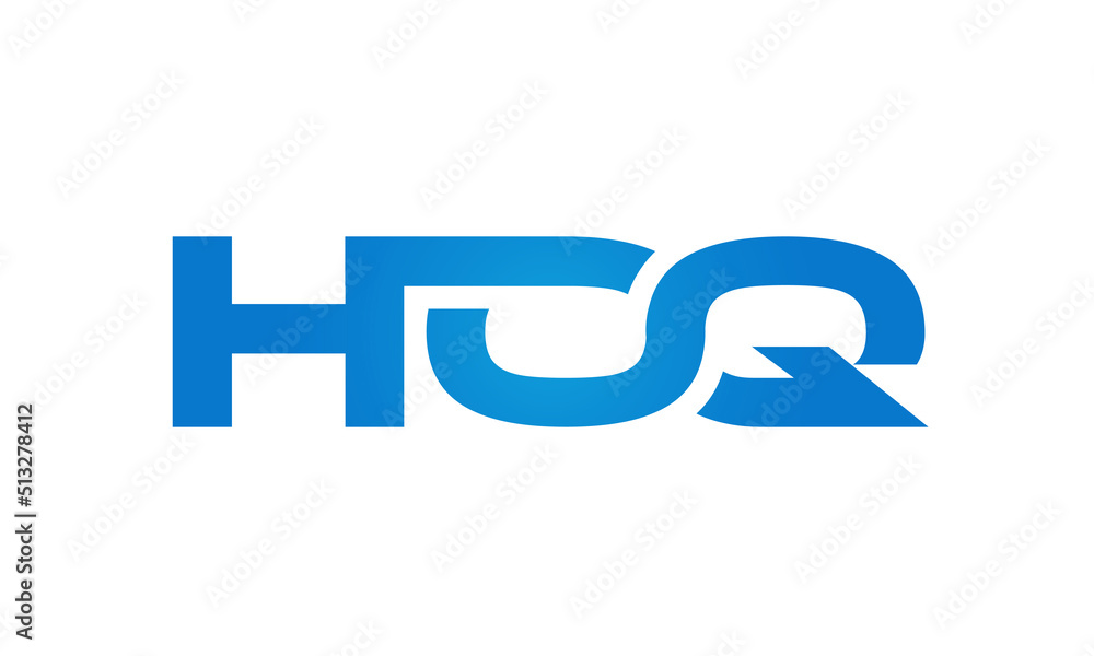 HOQ letters Joined logo design connect letters with chin logo logotype icon concept HOQ letters Joined logo design connect letters with chin logo logotype icon concept