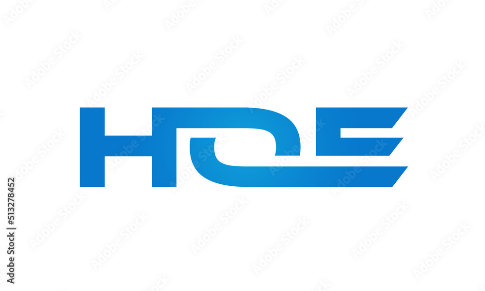 HOE letters Joined logo design connect letters with chin logo logotype icon concept HOE letters Joined logo design connect letters with chin logo logotype icon concept